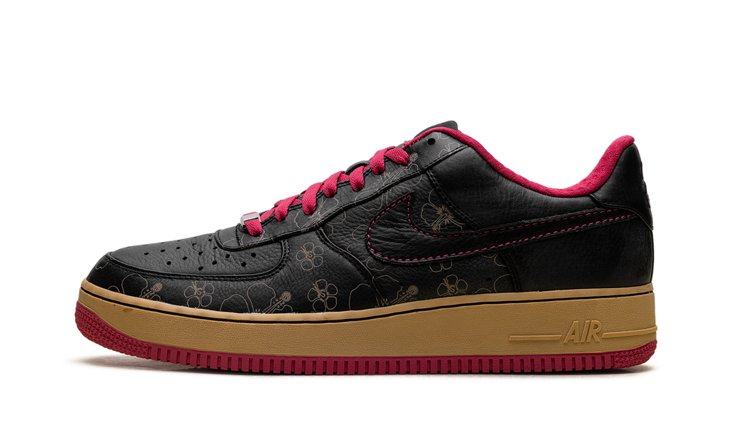 Nike Air Force 1 Premium '07 Black/Black-Cerise-Metallic Gold 315180 001