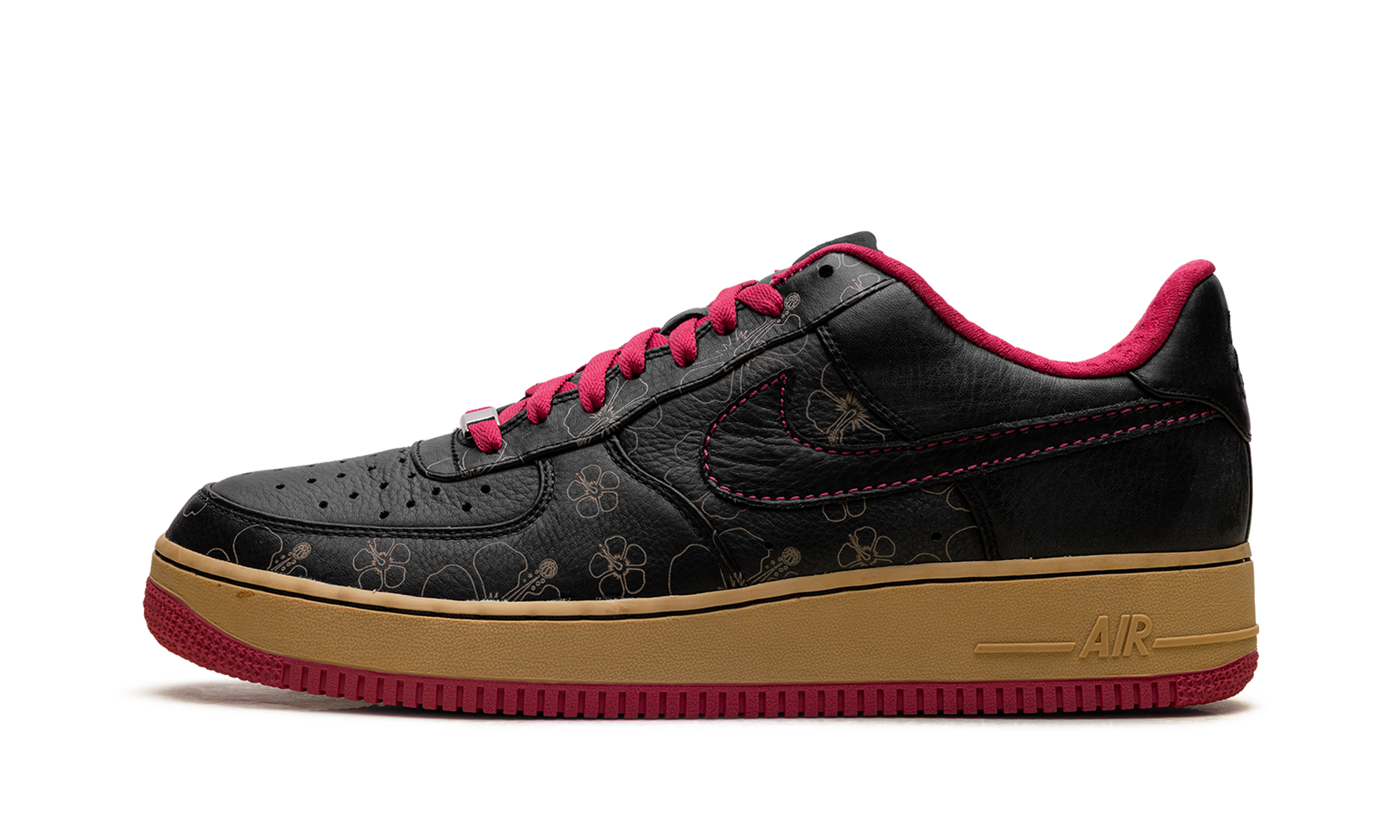 Nike Air Force 1 Premium '07 Black/Black-Cerise-Metallic Gold 315180 001