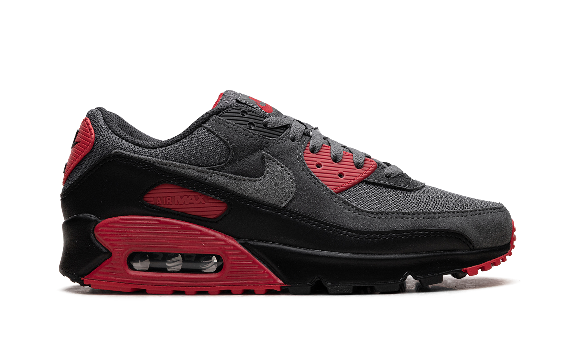 Nike Air Max 90 Smoke Grey Fire Red DM0029 007