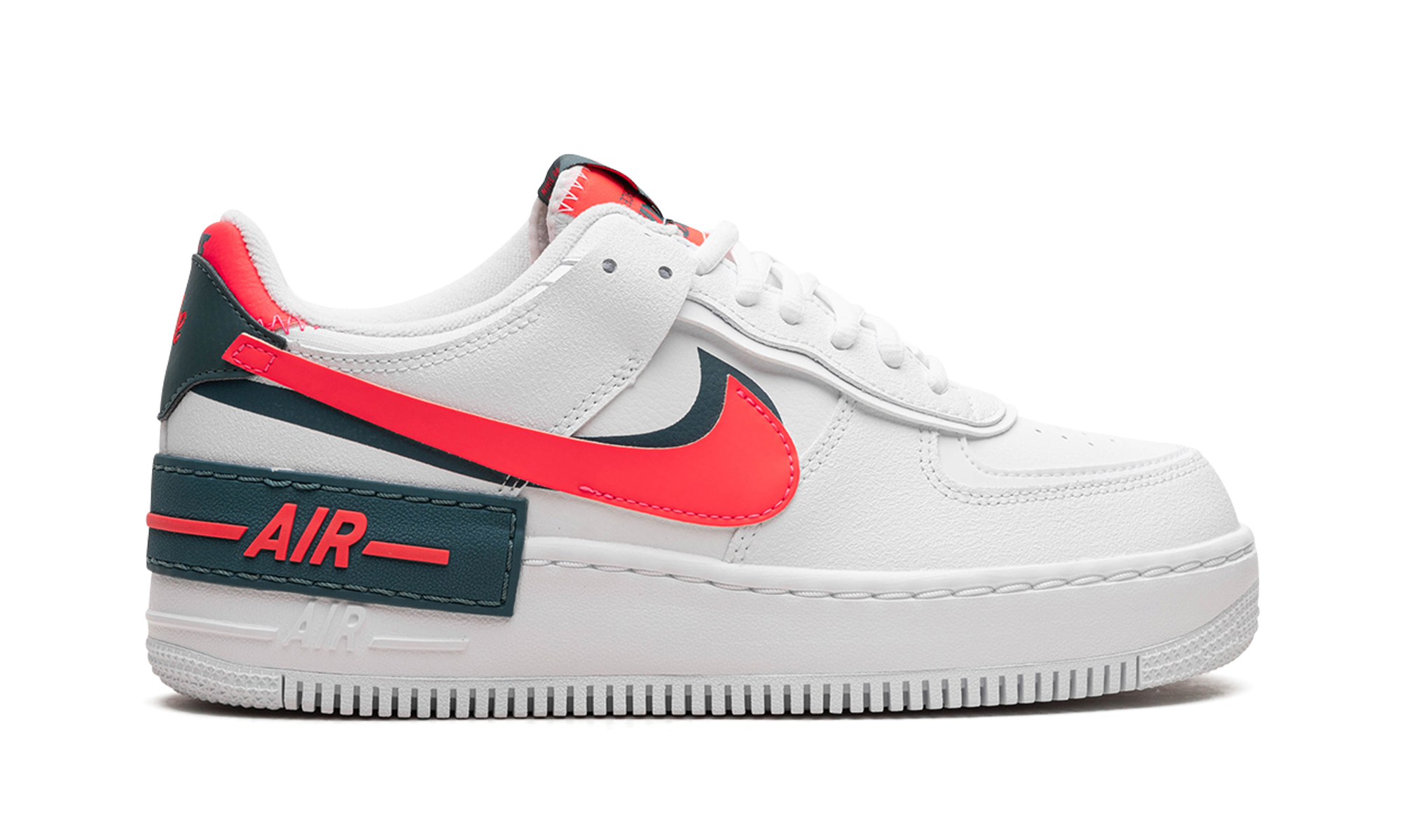 Nike AIR FORCE 1 SHADO NMS WMNS White Solar Red DB3902 100