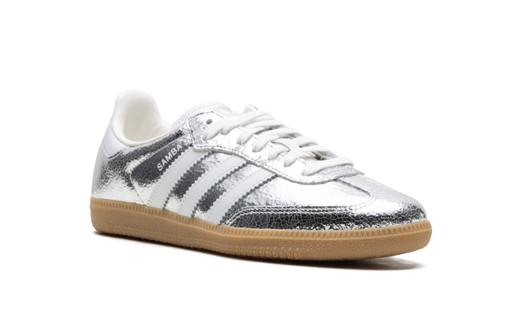 Adidas Samba OG WMNS Silver Metallic Cracked Leather JR0035