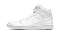 Air Jordan 1 Mid Triple White 554724 130