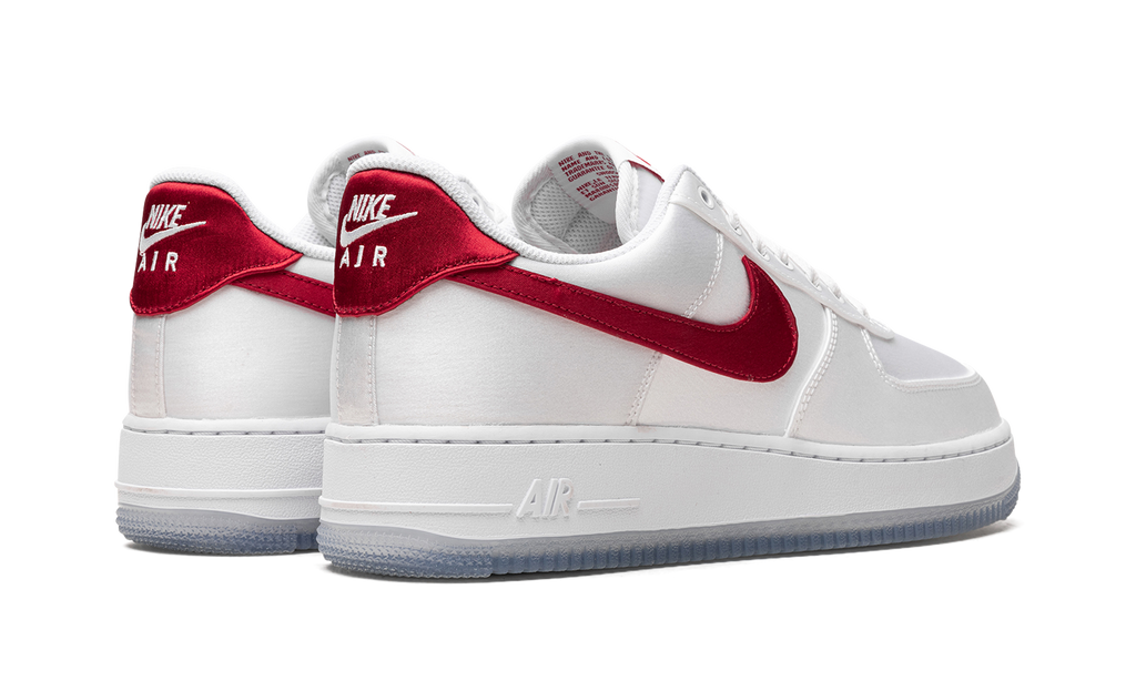 Nike AIR FORCE 1 LO '07 WMNS Satin White Varsity Red DX6541 100