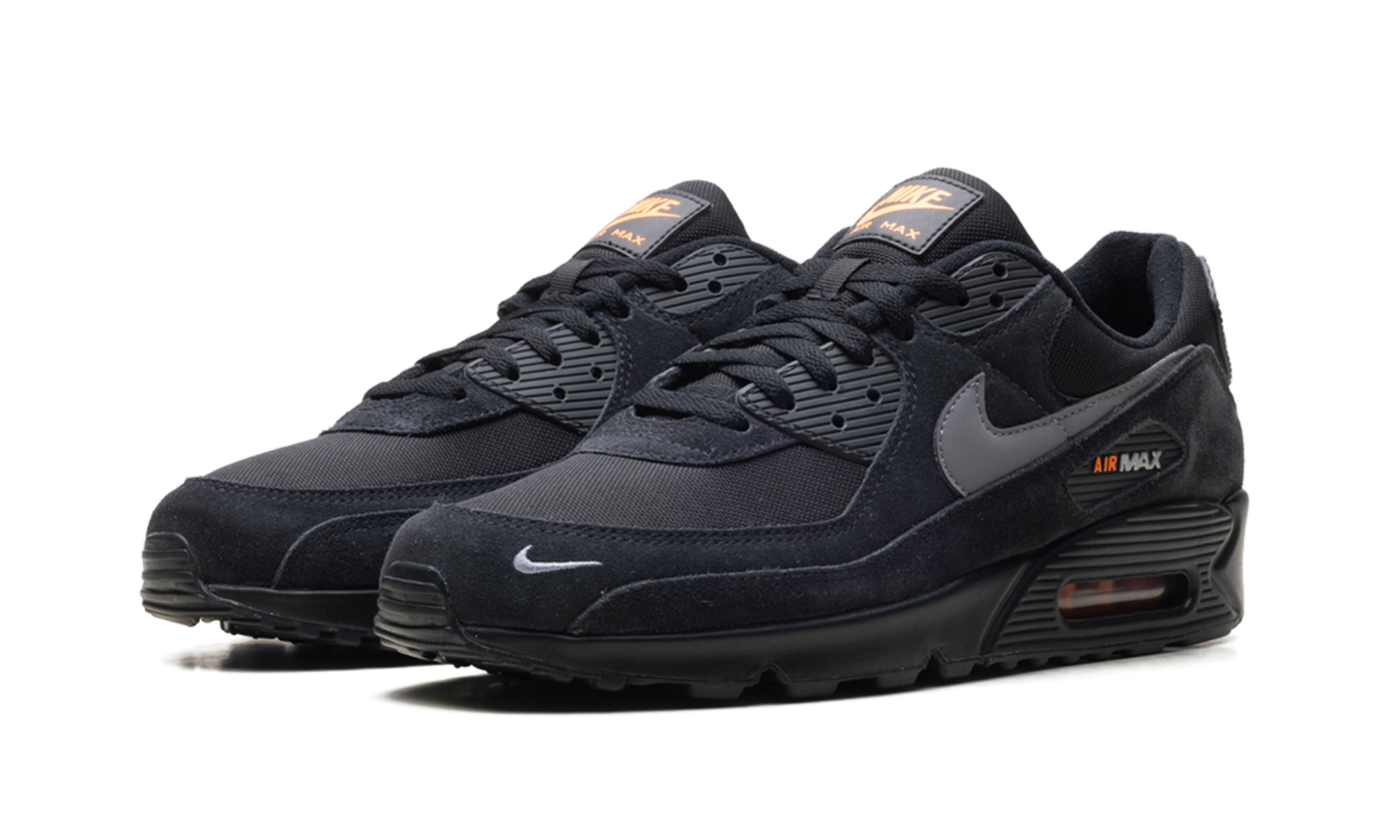 Nike Air Max 90 Black Metallic Cool Grey Orange DO6706 010