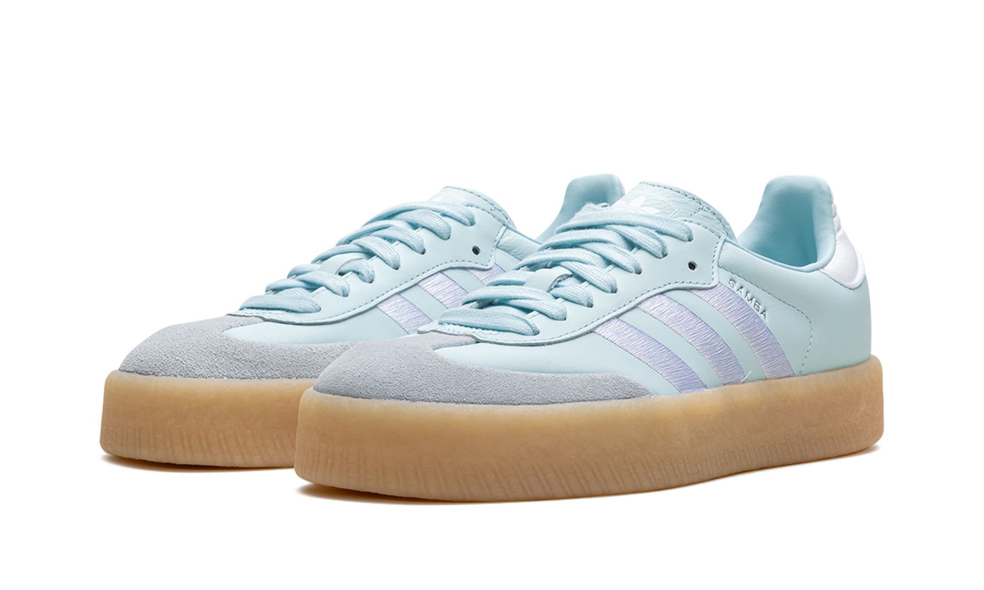 Adidas Sambae WMNS Almost Blue Silver Metallic Gum ID0435
