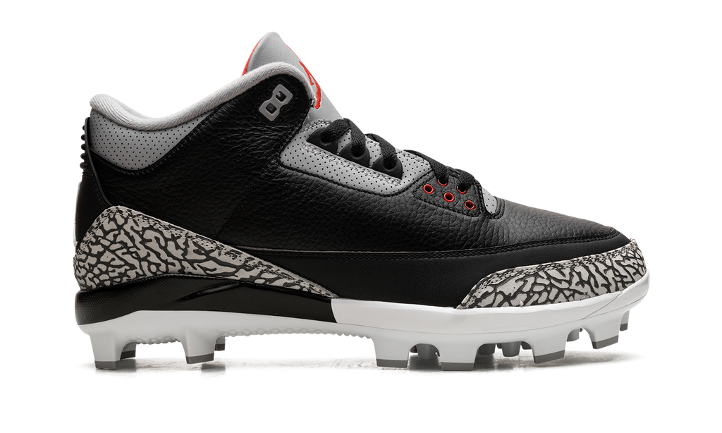 Air Jordan 3 Cleats Black Cement FZ8627 001