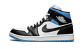 AIR JORDAN 1 MID WMNS Black / White / University Blue BQ6472 102
