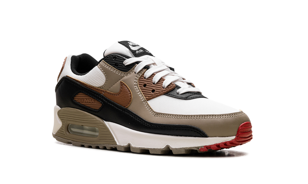 Nike Air Max 90 WMNS Phantom Black Fire Red Light British Tan DH8010 005