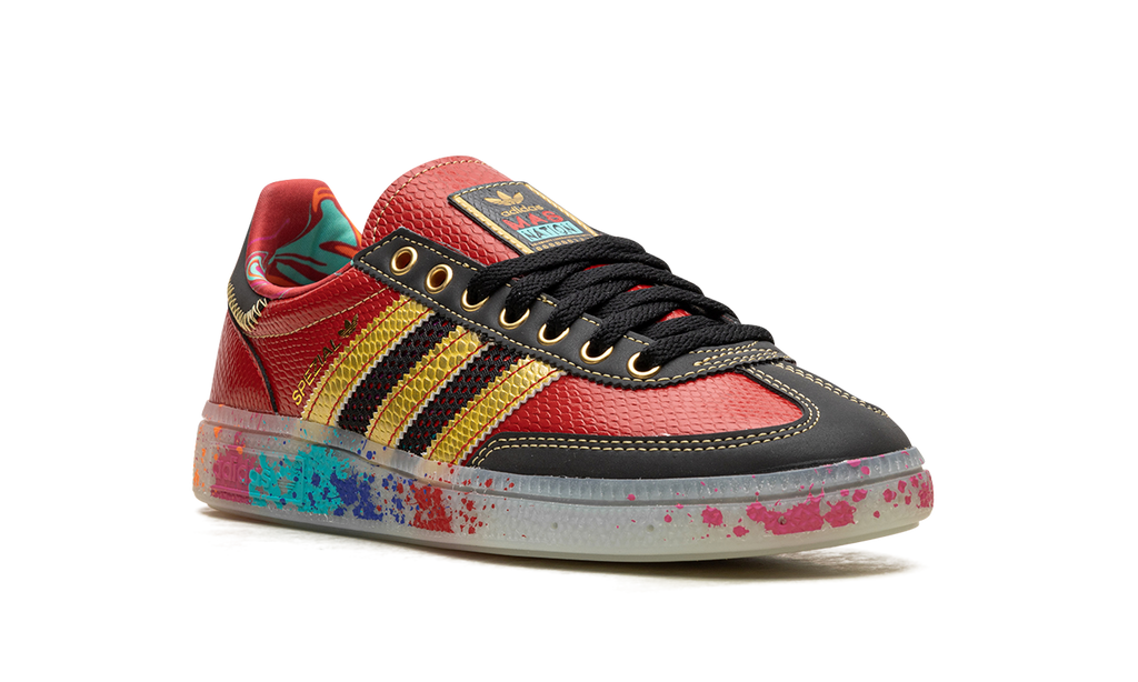 Adidas Handball Spezial S.E.E.D. - Scarlet Gold Paint Splatter ID8617