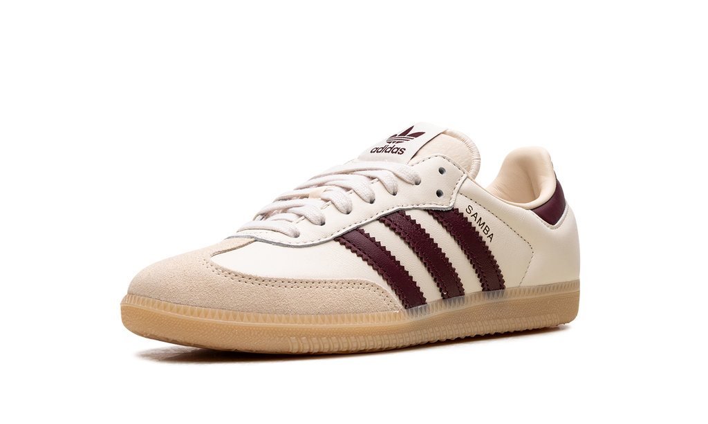 Adidas Samba OG Cream White / Burgundy JS3830