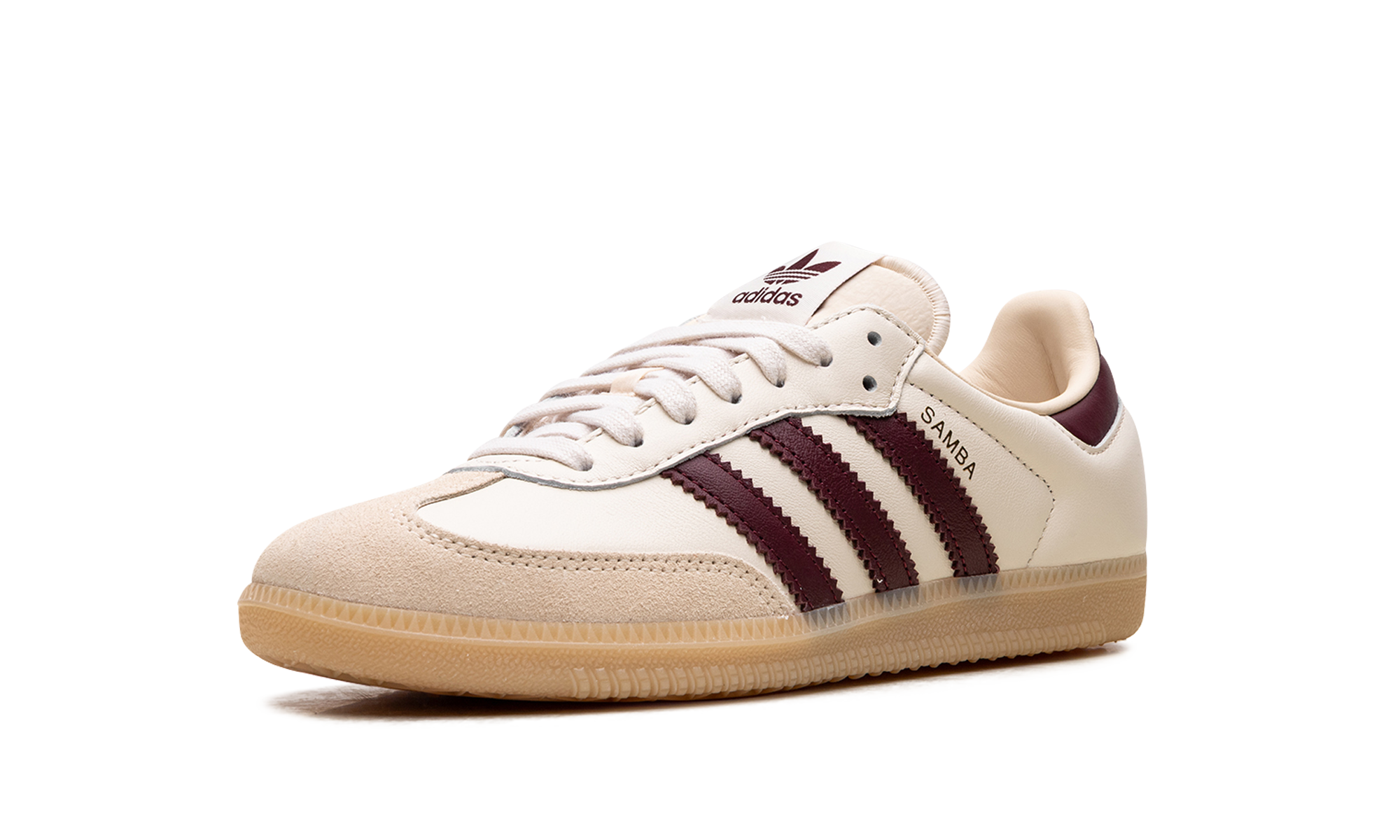 Adidas Samba OG Cream White / Burgundy JS3830