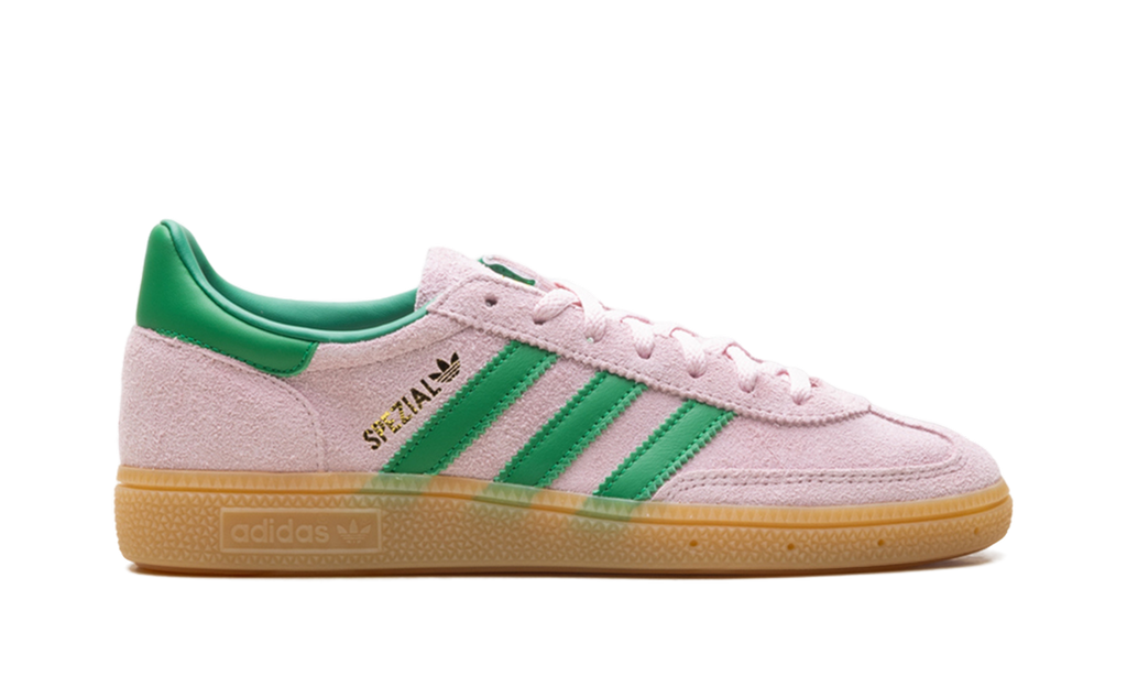 Adidas Handball Spezial WMNS Clear Pink Green Gold JR7347