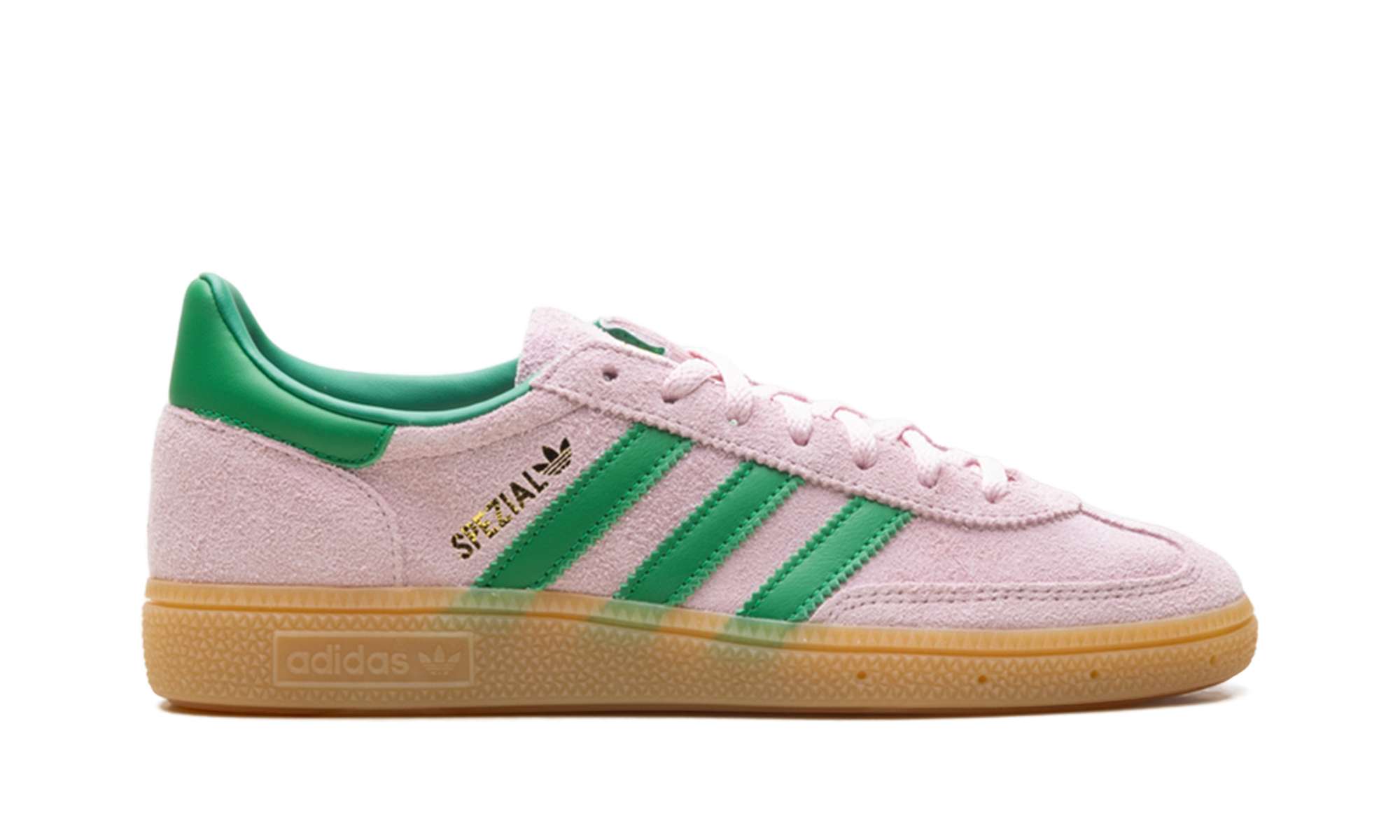 Adidas Handball Spezial WMNS Clear Pink Green Gold JR7347