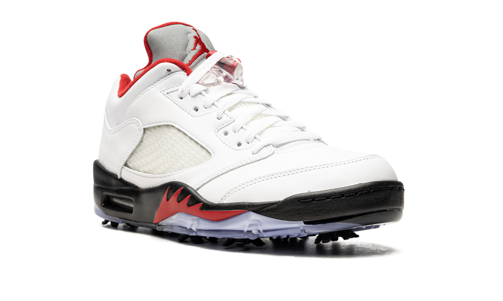 Air Jordan 5 Low Golf Fire Red - Silver Tongue CU4523 100
