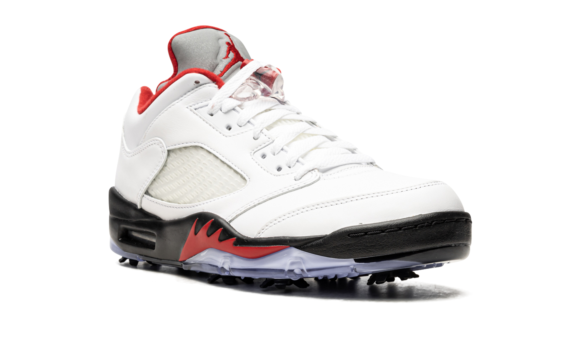 Air Jordan 5 Low Golf Fire Red - Silver Tongue CU4523 100