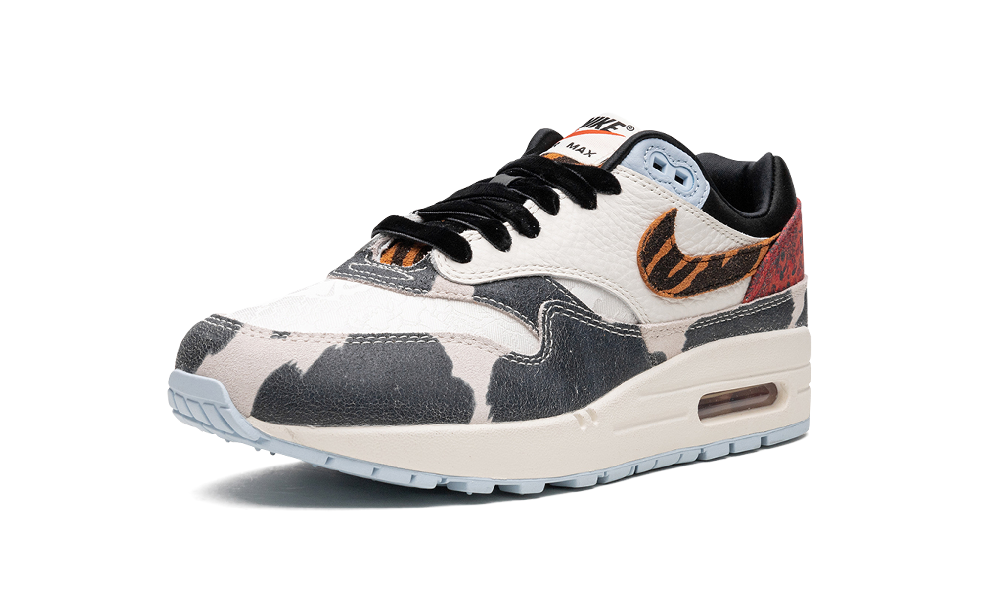 Nike AIR MAX 1 '87 MNS WMNS Tiger Swoosh Cow Print FD0827 133