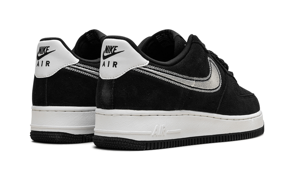 Nike Air Force 1 Low '07 LV8 Black Sail Embroidered Swoosh HJ4465 001