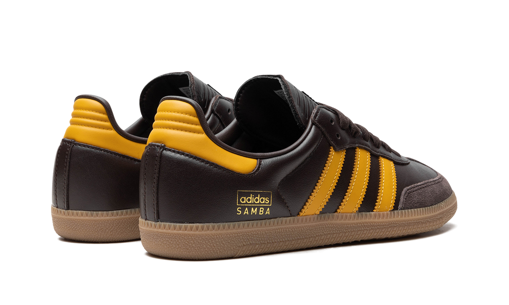 Adidas Samba OG Dark Brown Preloved Yellow IG6174