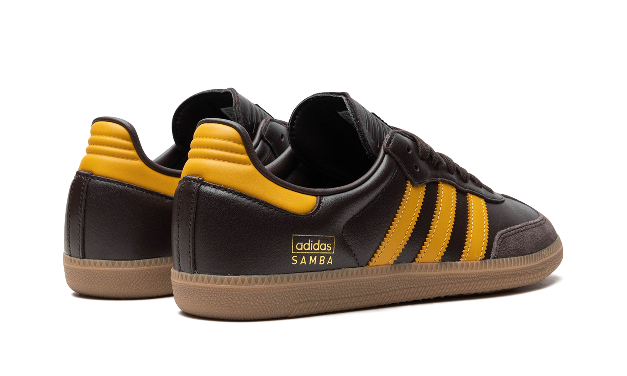 Adidas Samba OG Dark Brown Preloved Yellow IG6174