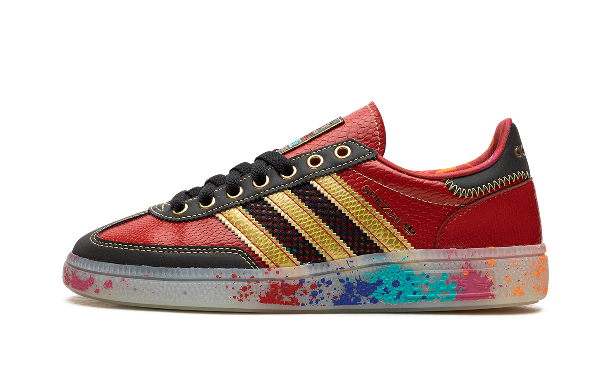 Adidas Handball Spezial S.E.E.D. - Scarlet Gold Paint Splatter ID8617