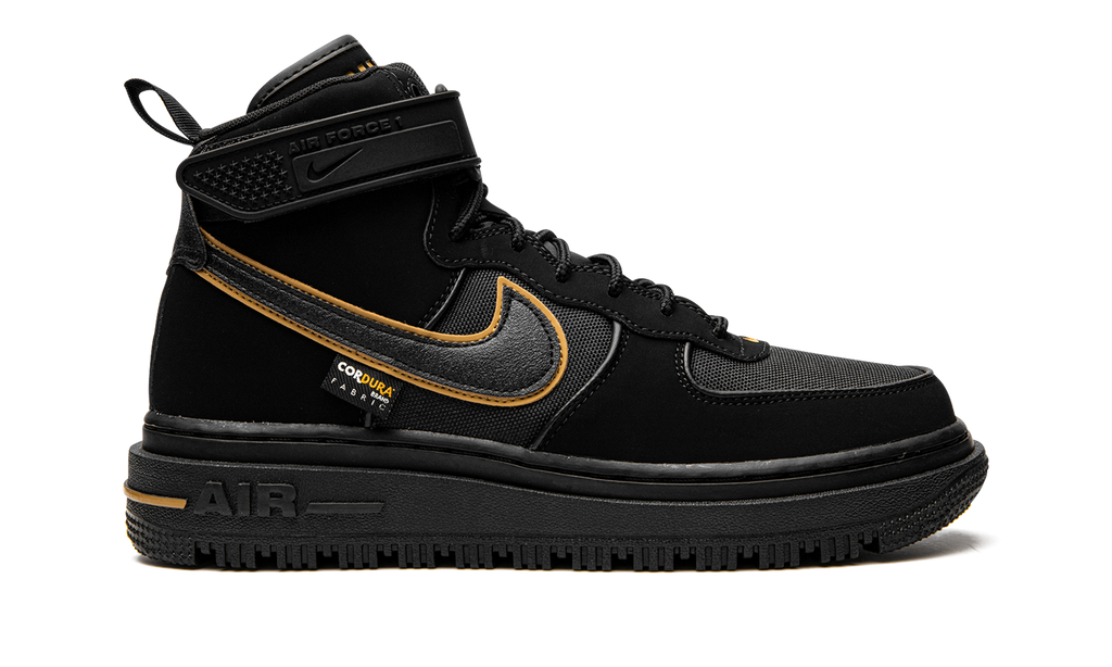 Nike Air Force 1 Boot Cordura Black Gold DO6702 001