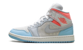 Air Jordan 1 Mid WMNS White/Light Blue/Pink IM7420 133