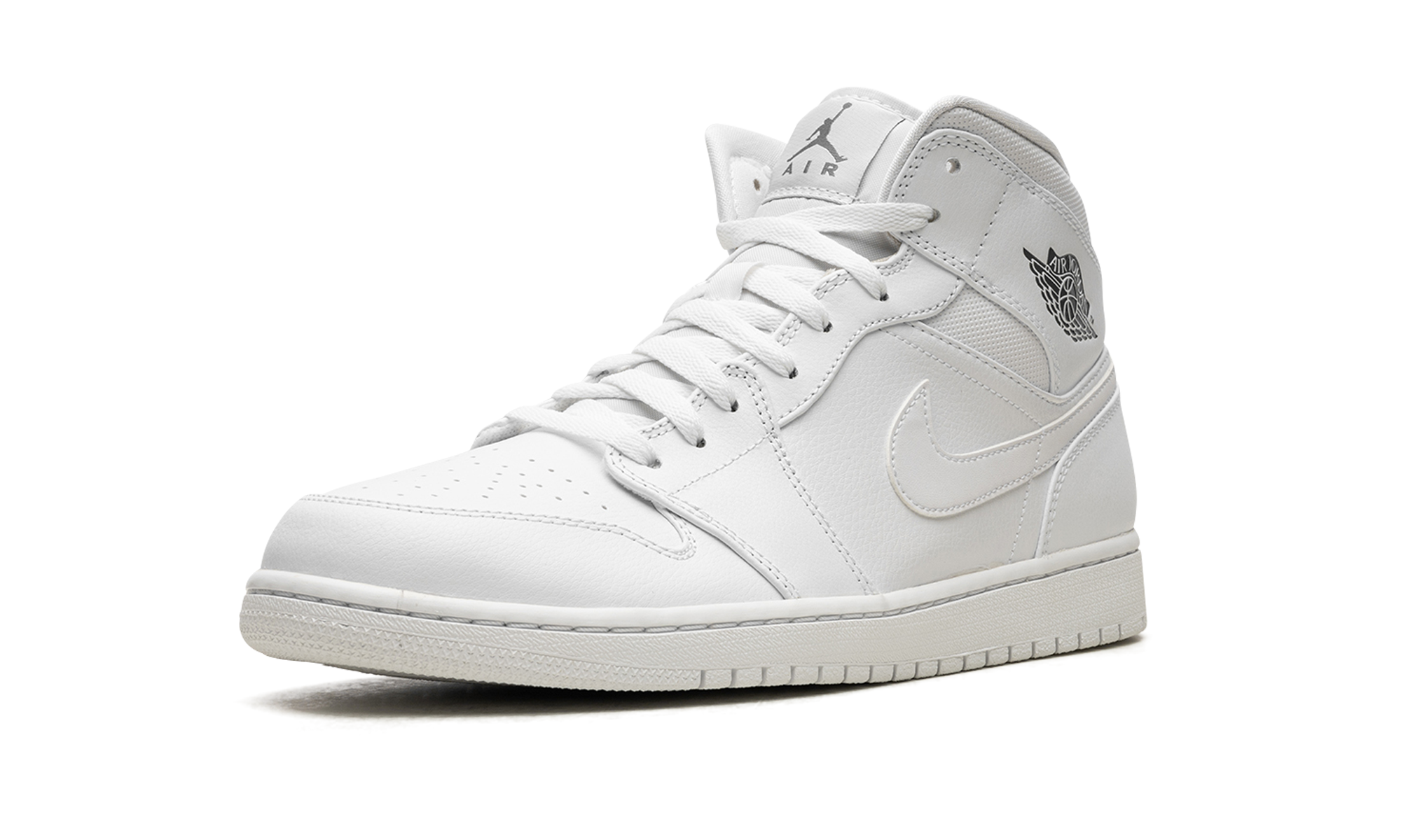 Air Jordan 1 Mid White / Cool Grey 554724 102