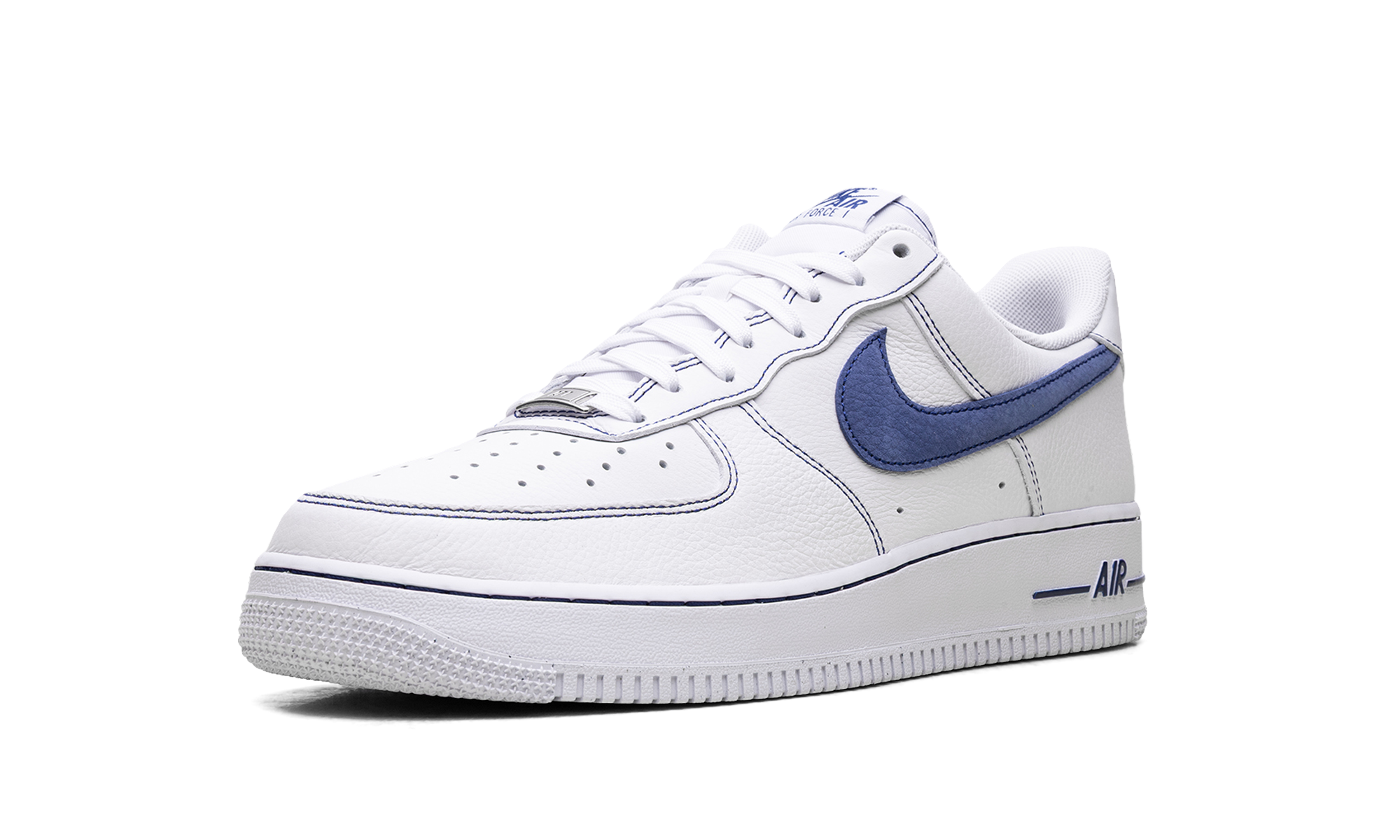Nike Air Force 1 '07 LV8 White Deep Royal Contrast Stitch HQ2037 100
