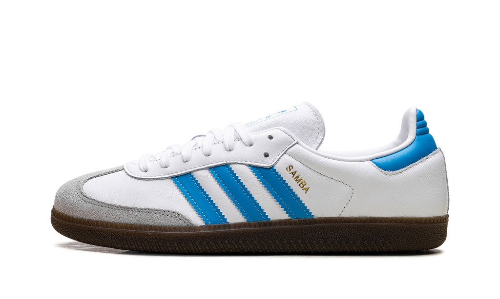 Adidas Samba OG White Shock Cyan JR0612
