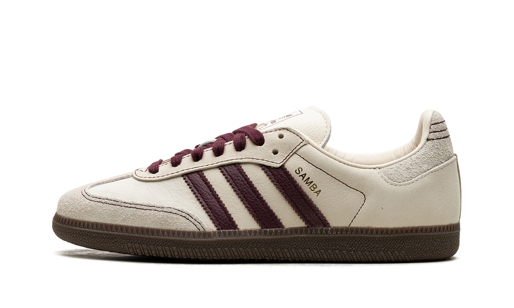 Adidas Samba OG WMNS Wonder White Maroon IG1987