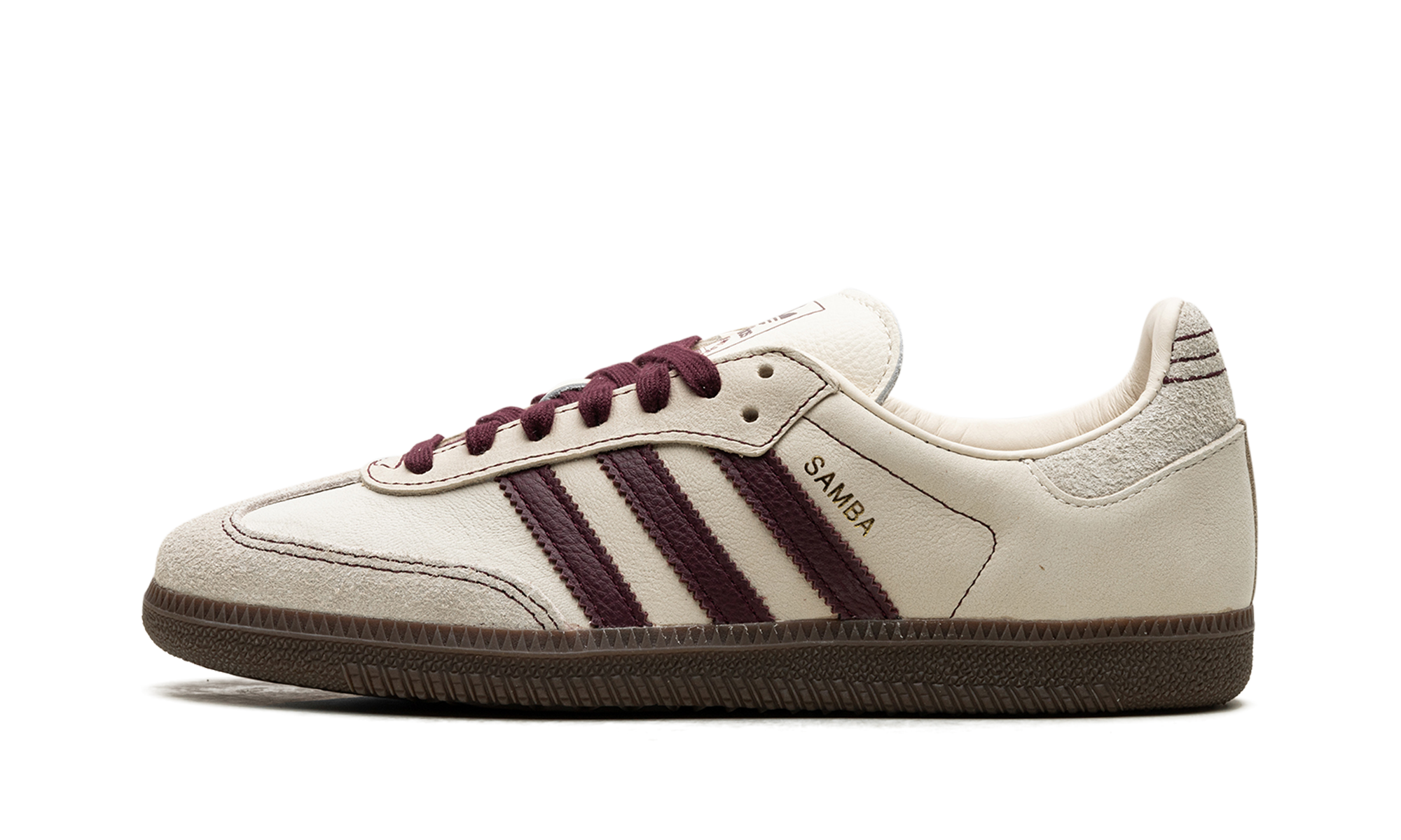 Adidas Samba OG WMNS Wonder White Maroon IG1987