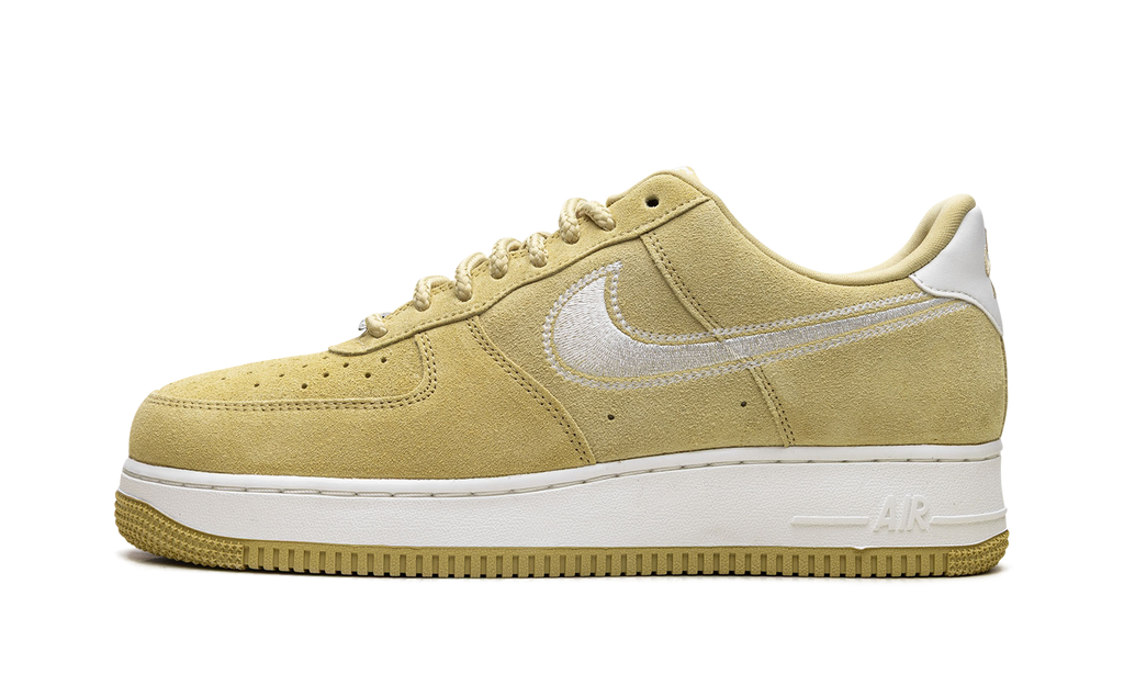 Nike Air Force 1 Low '07 LV8 Buff Gold Sail Embroidered Swoosh HJ4465 700