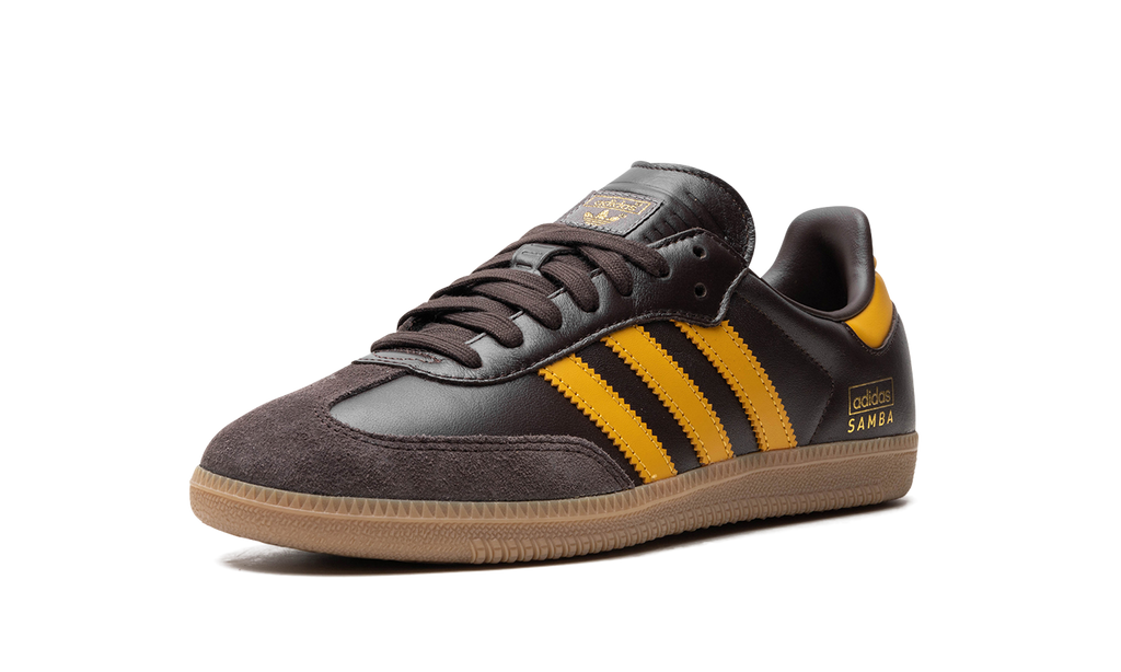 Adidas Samba OG Dark Brown Preloved Yellow IG6174