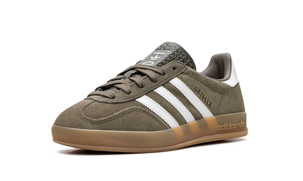 Adidas Gazelle Indoor Olive Strata Cloud White Gum JQ0174