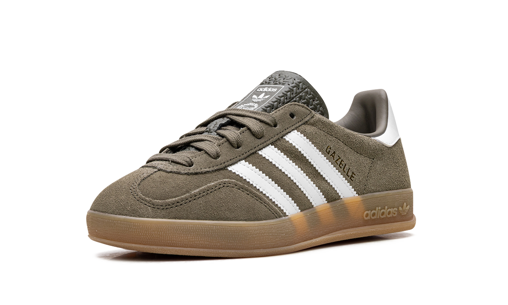 Adidas Gazelle Indoor Olive Strata Cloud White Gum JQ0174