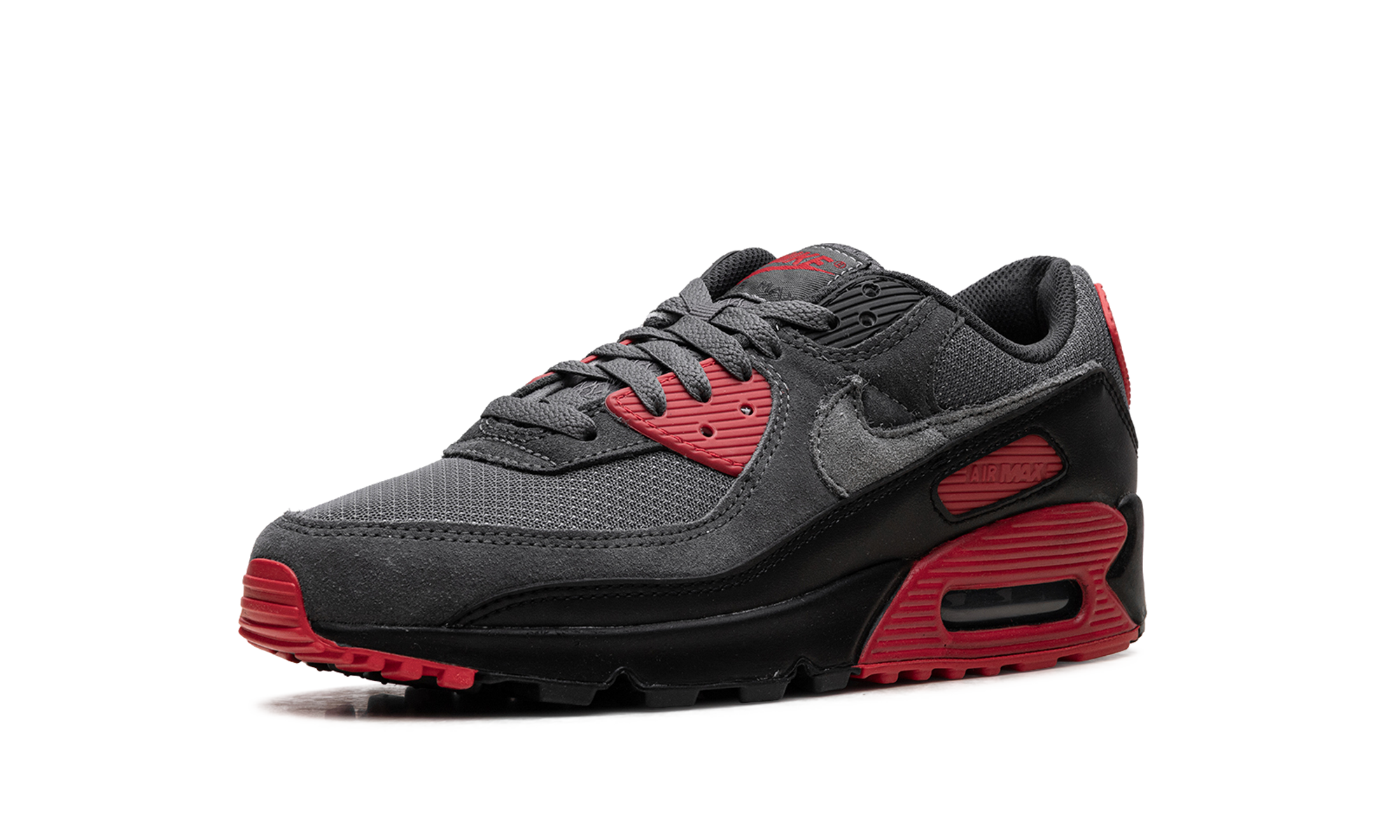 Nike Air Max 90 Smoke Grey Fire Red DM0029 007