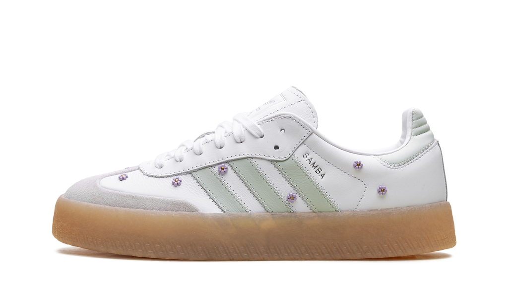 Adidas Sambae WMNS Floral White Linen Green Gum JS3954