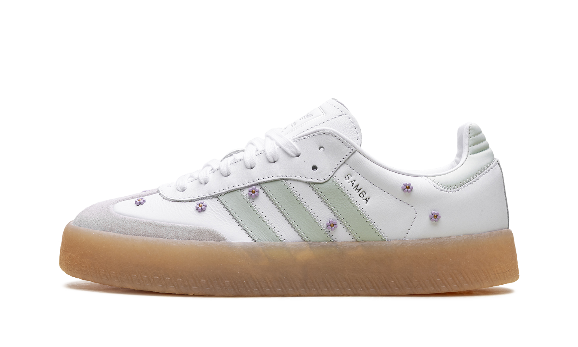 Adidas Sambae WMNS Floral White Linen Green Gum JS3954