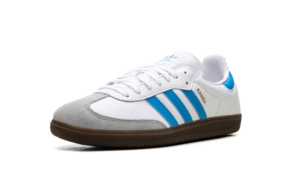Adidas Samba OG White Shock Cyan JR0612