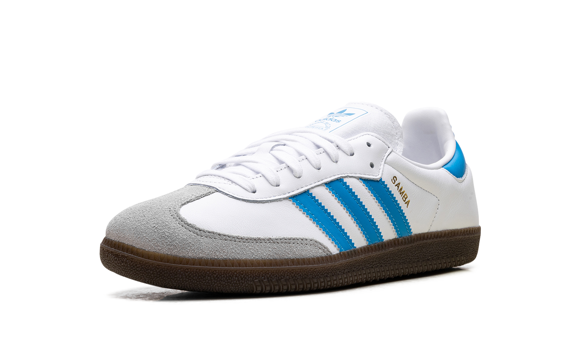 Adidas Samba OG White Shock Cyan JR0612