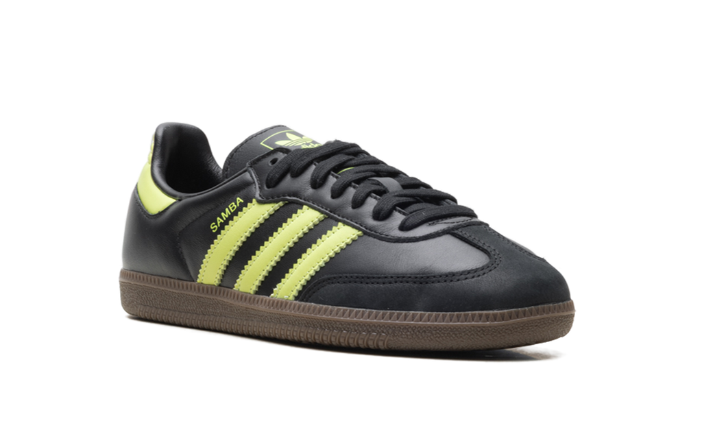 Adidas Samba OG WMNS Black Pulse Lime JS1387