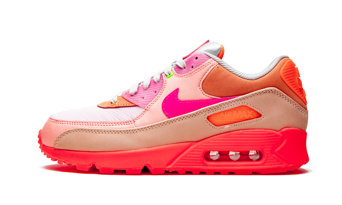 Nike AIR MAX 90 PRM WMNS Platinum Crimson/Bright Purple CT3449 600