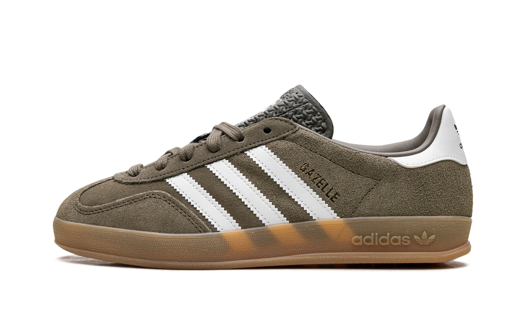 Adidas Gazelle Indoor Olive Strata Cloud White Gum JQ0174