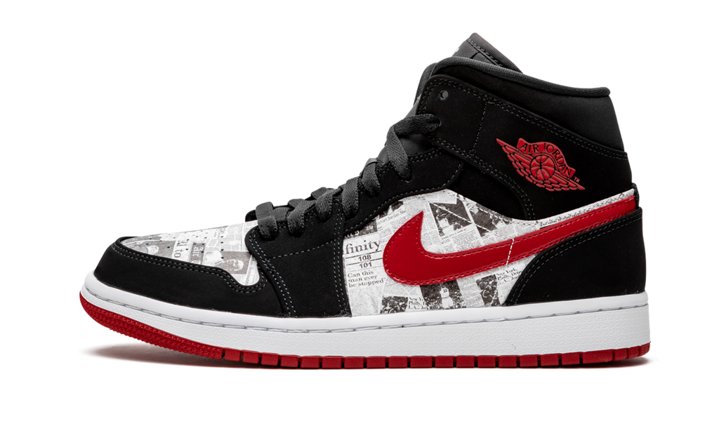 Air Jordan 1 Mid SE Newspaper Air Times 852542 061