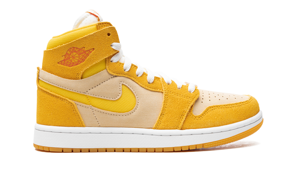 Air Jordan 1 Zoom Air CMFT 2 WMNS Yellow Ochre/Tour Yellow-Pale Vanilla-Safety FJ5743 700