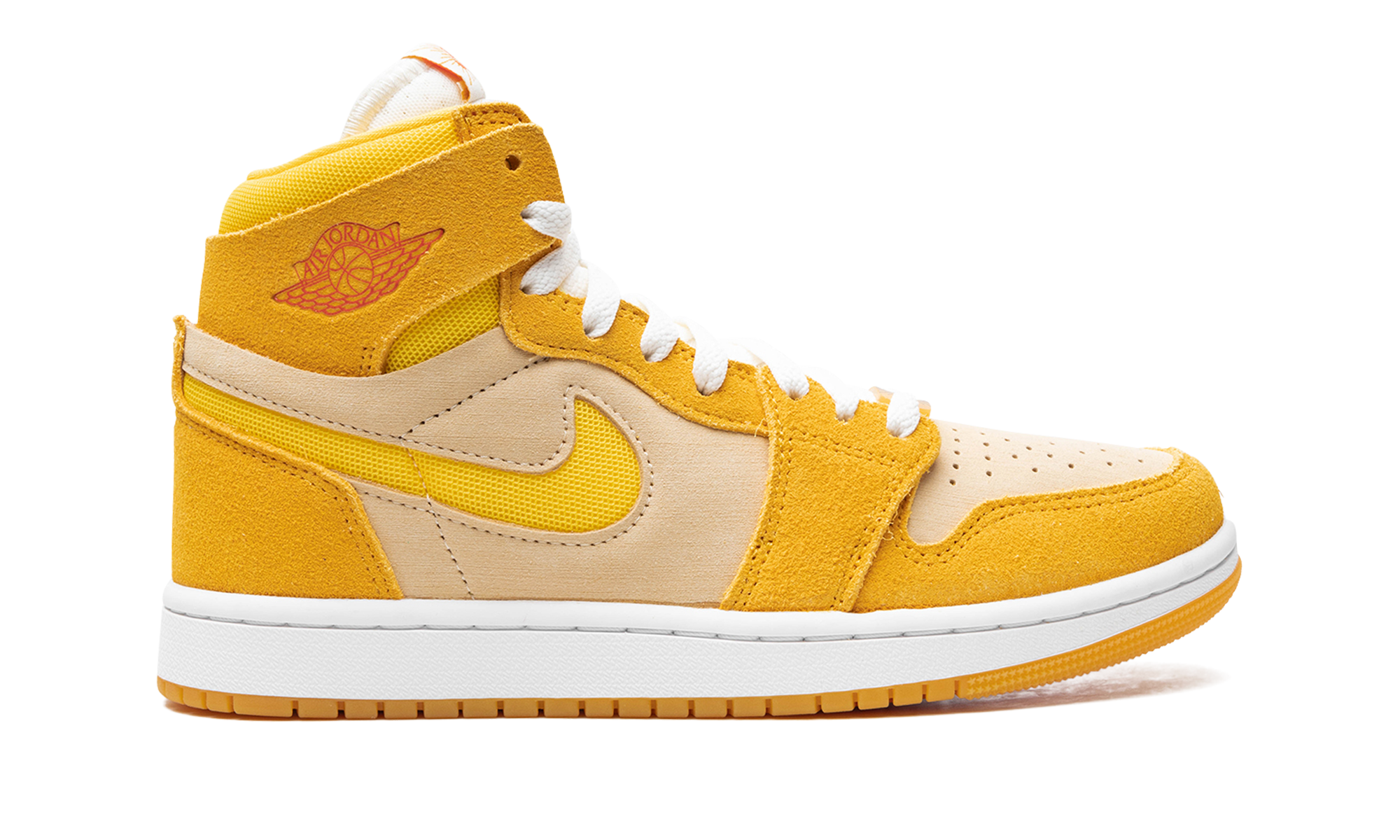 Air Jordan 1 Zoom Air CMFT 2 WMNS Yellow Ochre/Tour Yellow-Pale Vanilla-Safety FJ5743 700