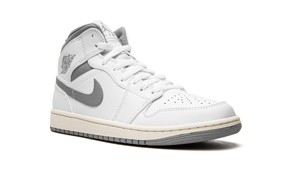 Air Jordan 1 Mid White / Stealth Grey 554724 135