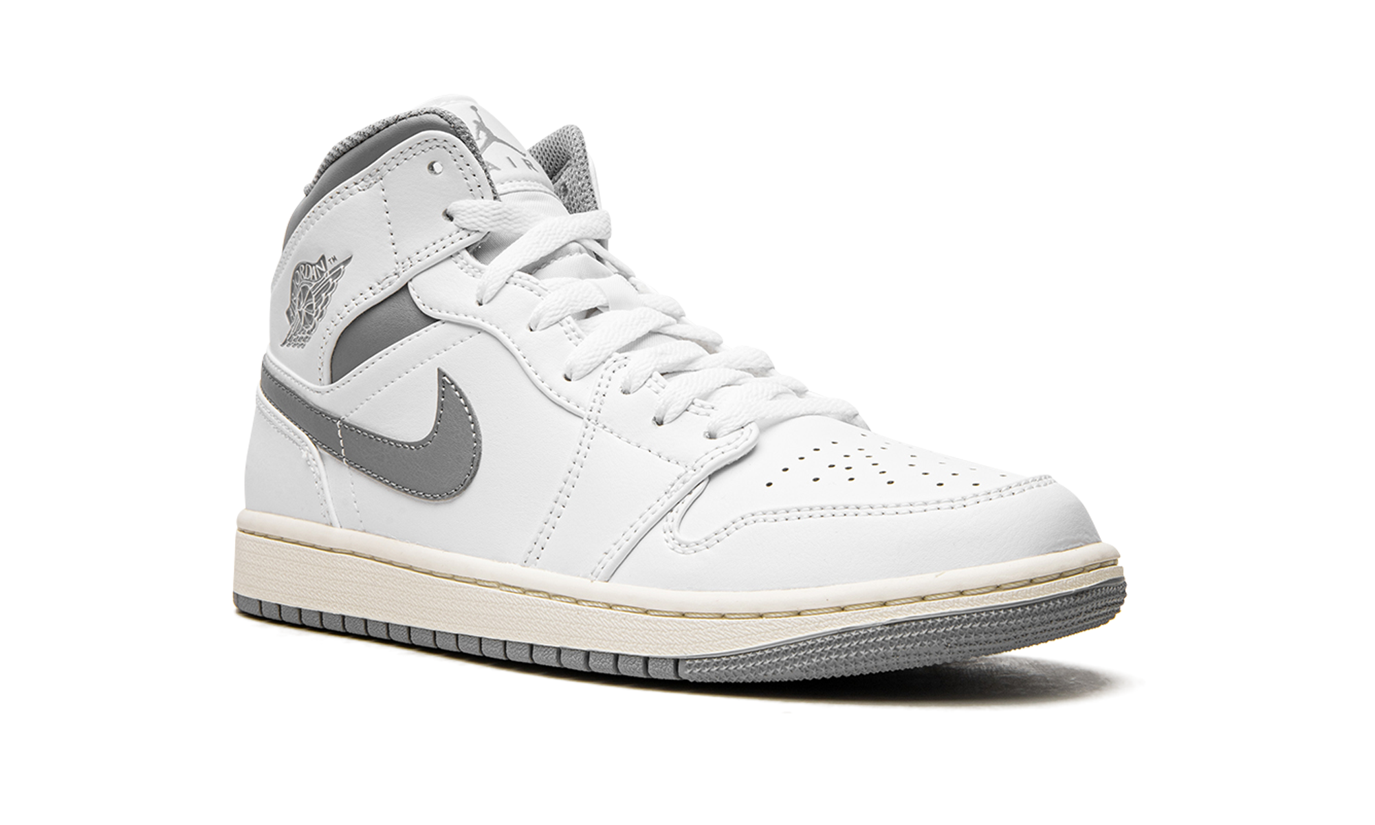 Air Jordan 1 Mid White / Stealth Grey 554724 135