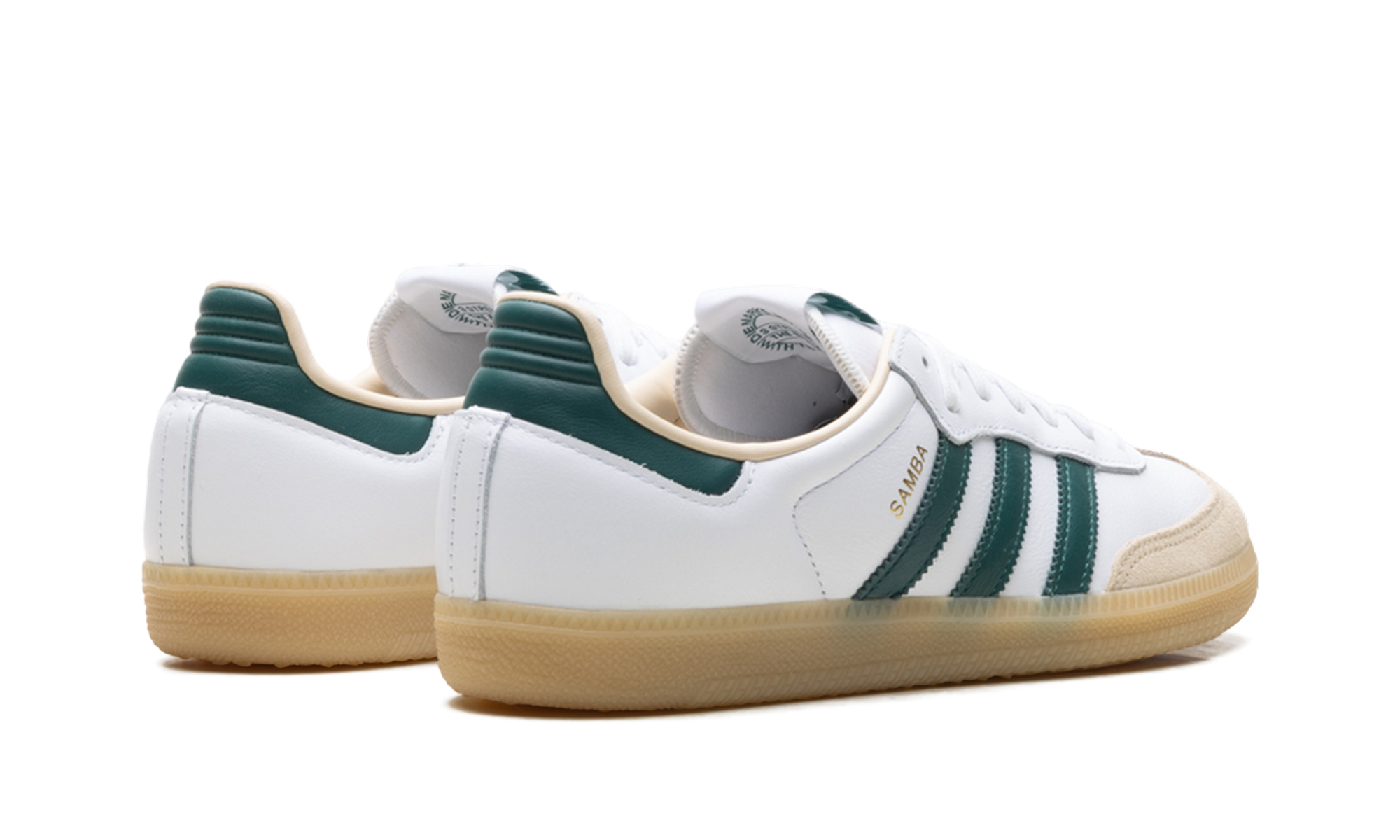 Adidas SAMBA OG Cloud White Collegiate Green Gum JS3831