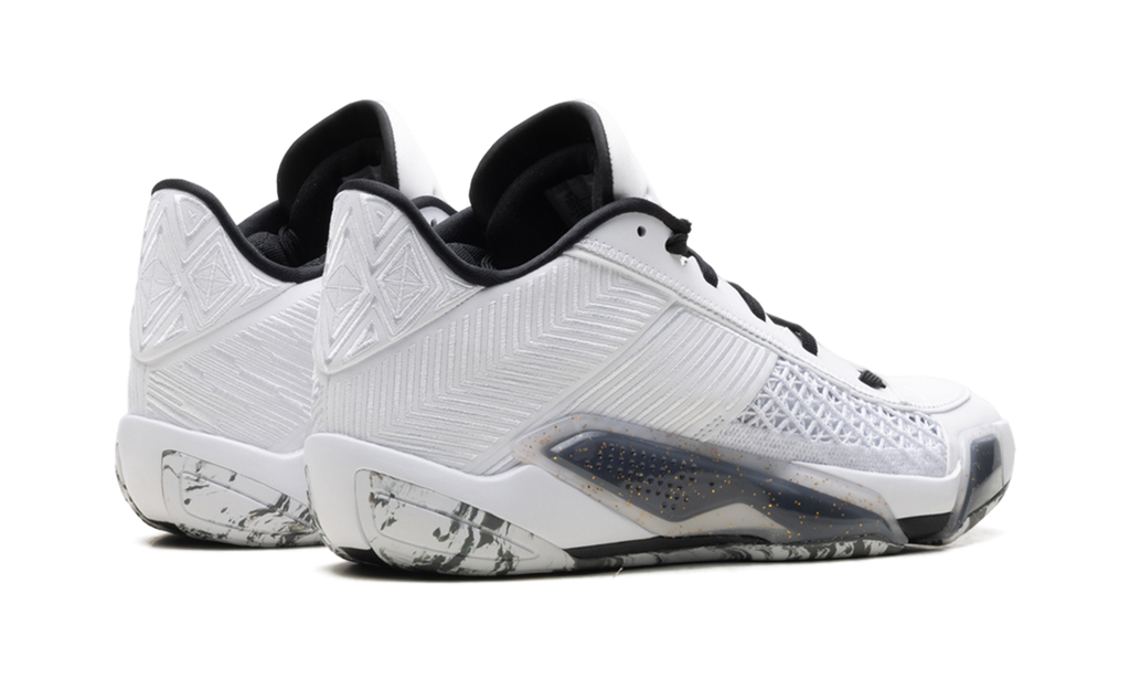 Jordan 38 Low White Metallic Gold Black FD2326 107